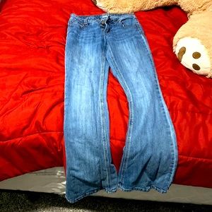 Mid rise bootcut jeans